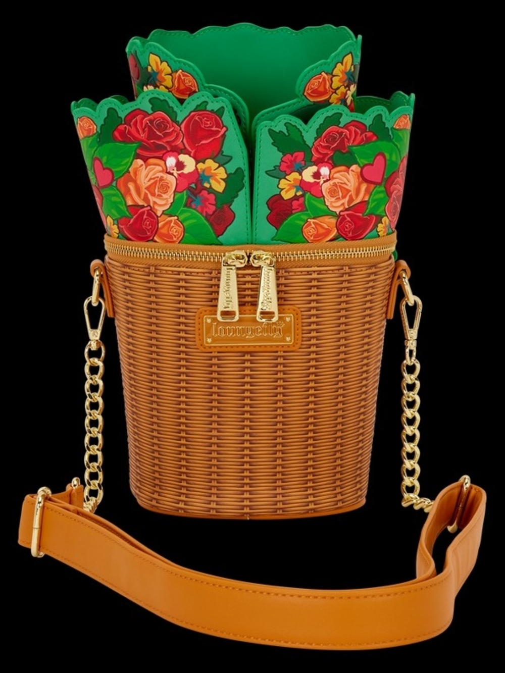 LOUNGFLY LF Floral Crossbody Bag Hard Tag Spring Summer Bag - Picture 4 of 4
